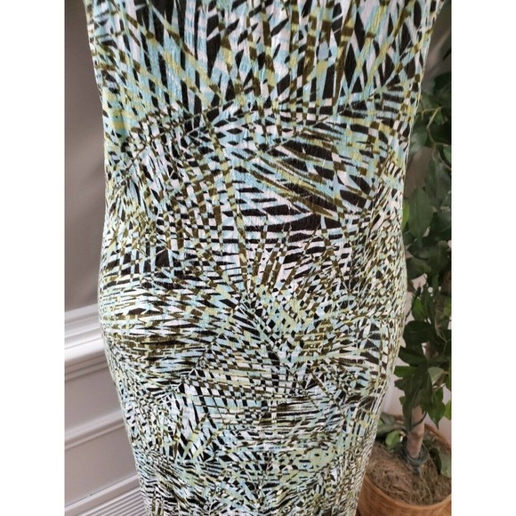 Studio 1940 Women Multicolor Rayon Sleeveless Scoop Neck Long Maxi Dress Size 32 - Picture 3 of 10